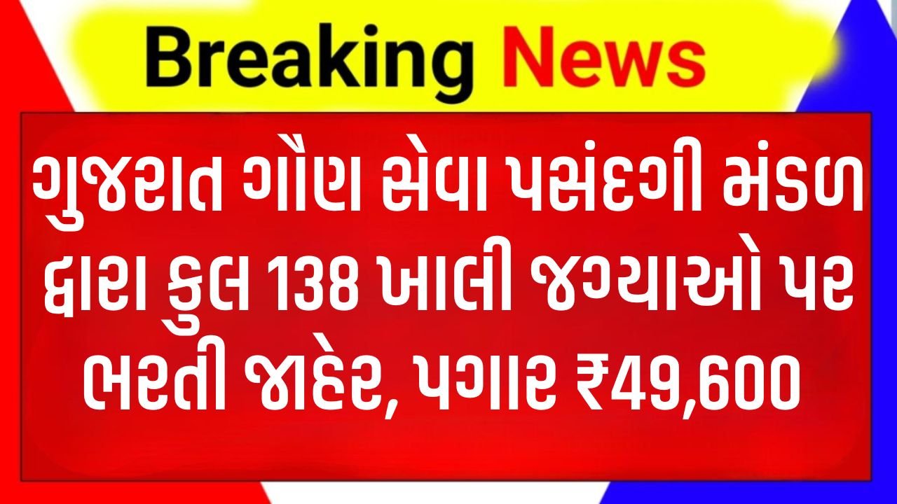 GSSSB Recruitment 2026