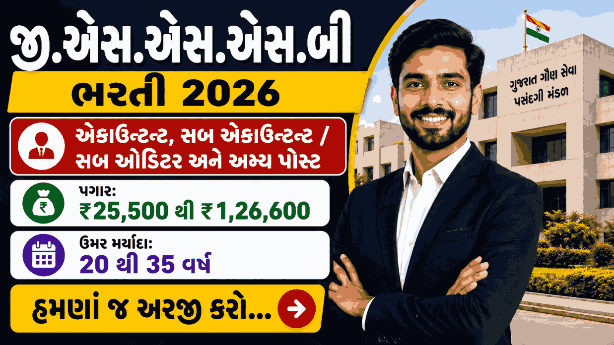 GSSSB Sub Accountant & Auditor Recruitment 2026